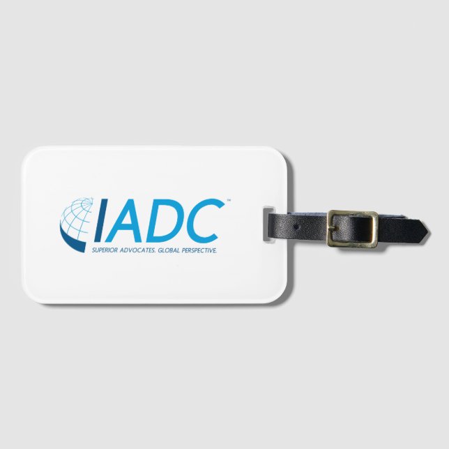 IADC Luggage Tag with Business Card Slot (Front Horizontal)