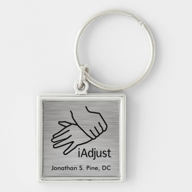 iAdjust Chiropractor Personalised Keychain (Front)