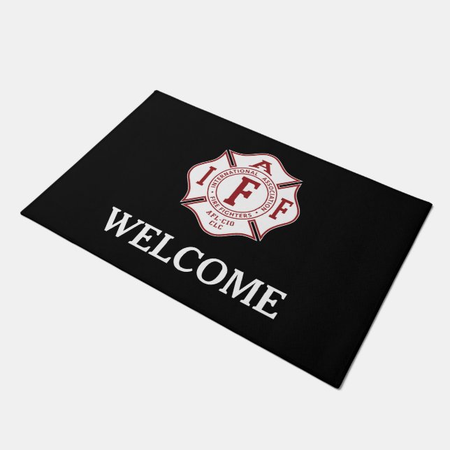 IAFF Maltese Cross Doormat (Angled)