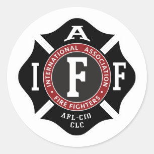 IAFF Maltese Round Sticker