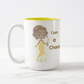 I'am a Champion Woman in Yellow Dress Coffee Mug