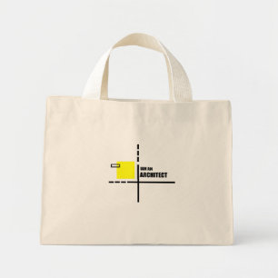 iam an architect mini tote bag