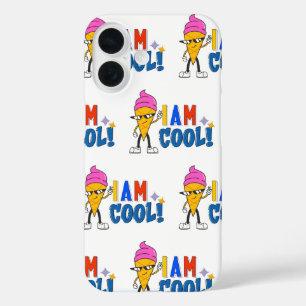 Iam cool ice cream iPhone 16 case