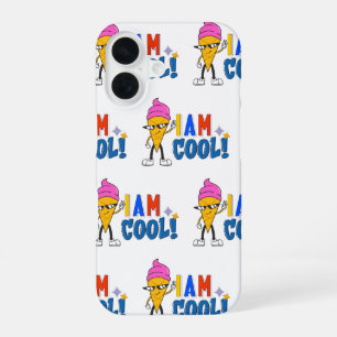 Iam cool ice cream iPhone 16 case