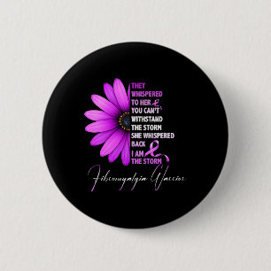 I'am The Storm Fibromyalgia Warrior 3  6 Cm Round Badge