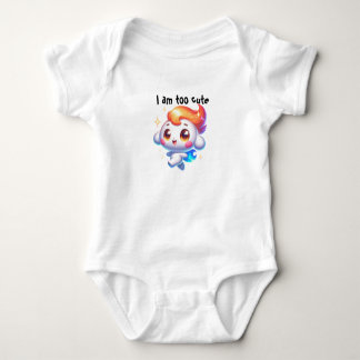 Iam too cute baby bodysuit