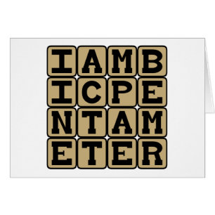 Iambic Pentameter, Sonnet Scheme