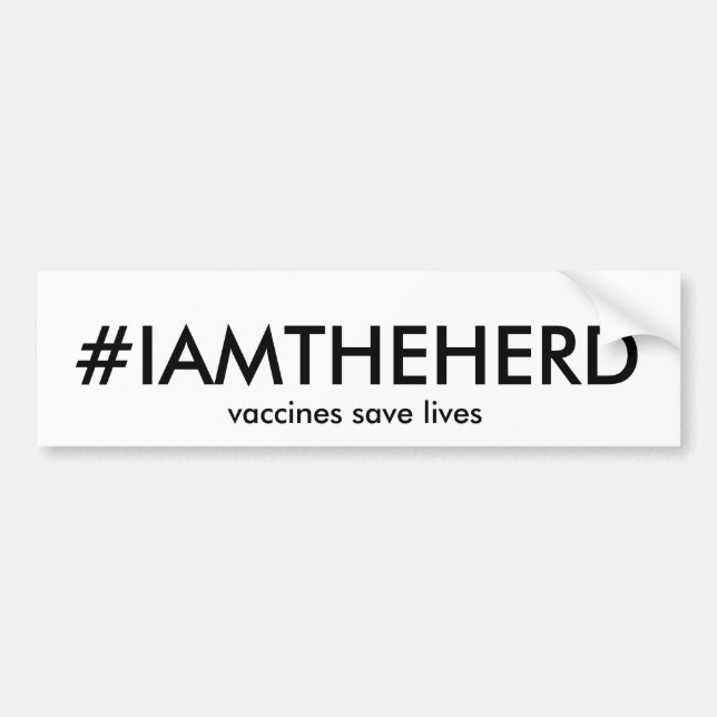#IAMTHEHERD bumper sticker (Front)