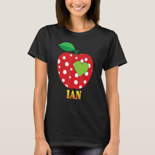 Ian Love School Back To School Boy Kid Student Tea T-Shirt