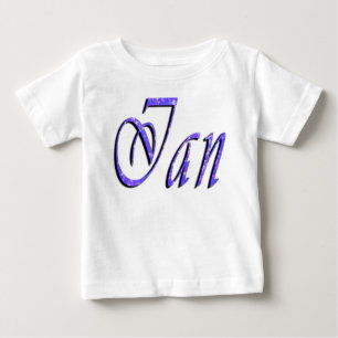 Ian, Name, Logo, Baby White T-shirt