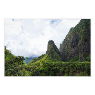 iao needle state monument in maui hawaii photo print