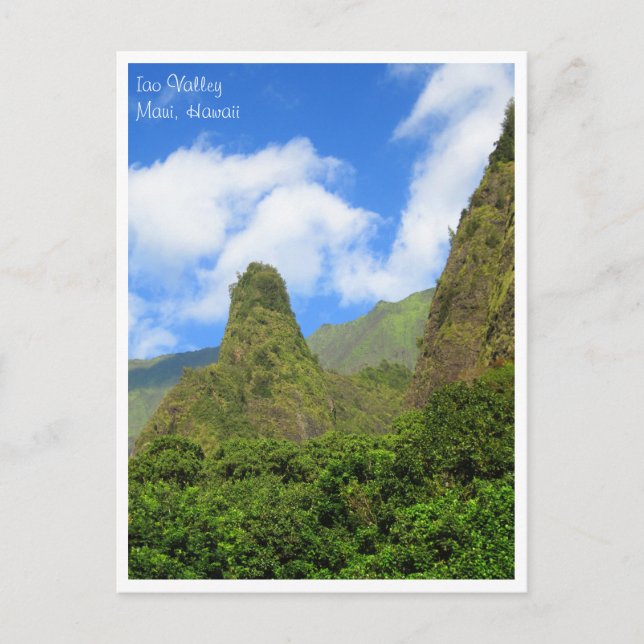 Iao Valley, Maui Hawaii Postcard (Front)