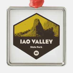 Iao Valley State Park Hawaii Metal Ornament