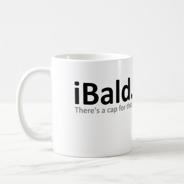 iBald Funny Mug Cup Humour (Left)