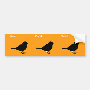 iBand Orange Bumper Sticker