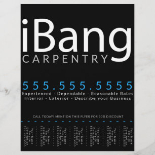 iBang. Carpentry Roofer Renovation Tearsheet Ad Flyer