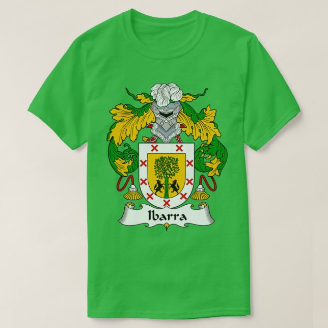 Ibarra Coat of Arms Family Crest  T-Shirt (Design Front)
