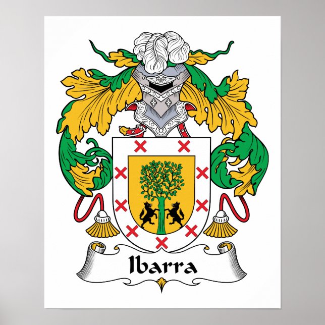 Ibarra Family Crest Poster (Front)