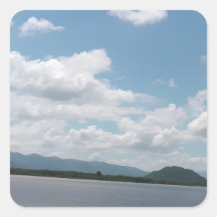 Ibbankatuwa Wewa Dambulla Wall Clock - Sri Lanka Square Sticker