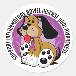 IBD Dog Classic Round Sticker