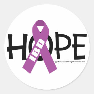 IBD Hope Classic Round Sticker
