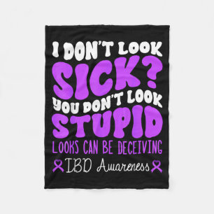 Ibd Inflammatory Bowel Disease Awareness Month Fleece Blanket
