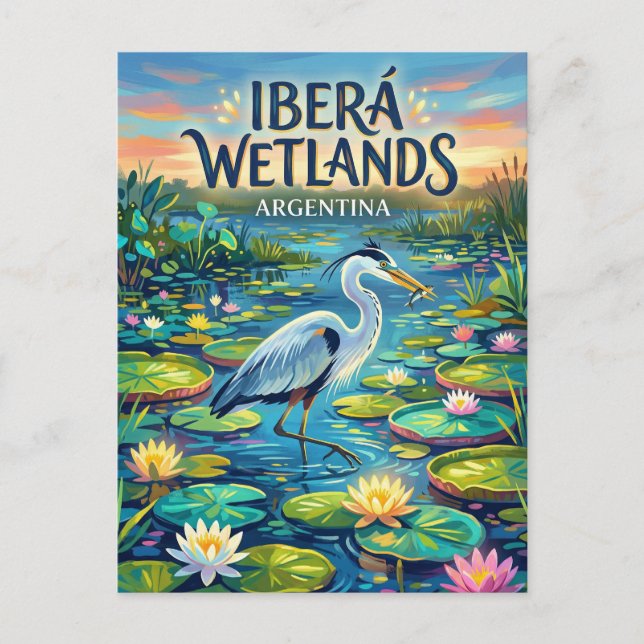 Iberá Wetlands Argentina Postcard (Front)