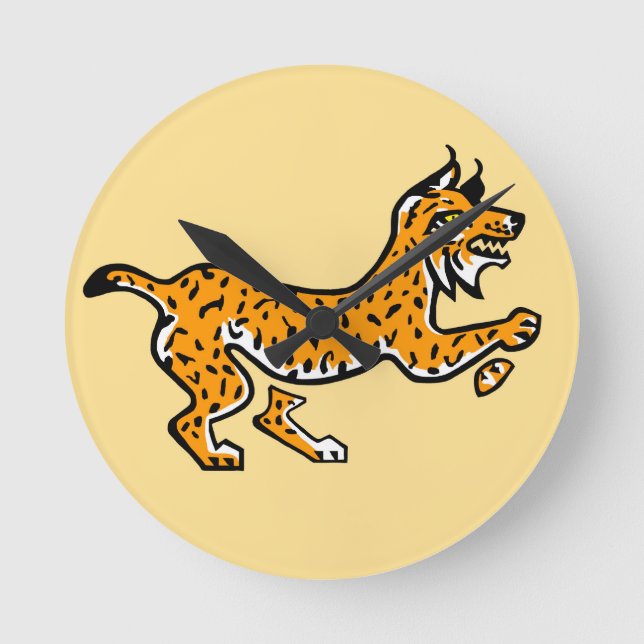 Iberian lynx - round clock (Front)