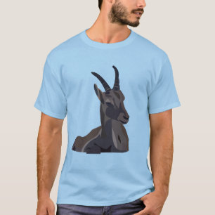 Ibex Goat Animal Art Goat T-Shirt