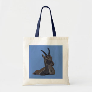Ibex Goat Animal Art Goat Tote Bag