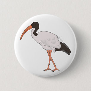 Ibis Bin Chicken Bird 6 Cm Round Badge