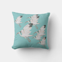 Ibis Flight Throw Pillow