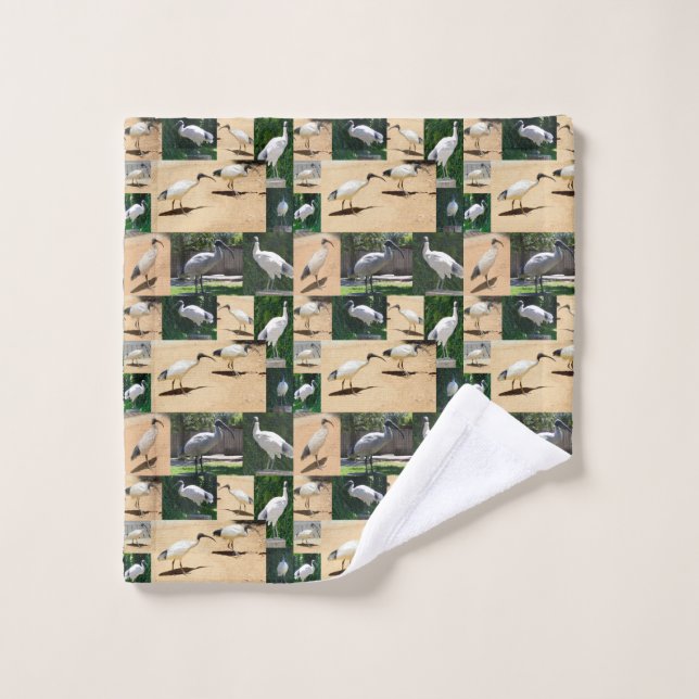 Ibis Photo Collage, Wash Cloth (Wash Cloth)