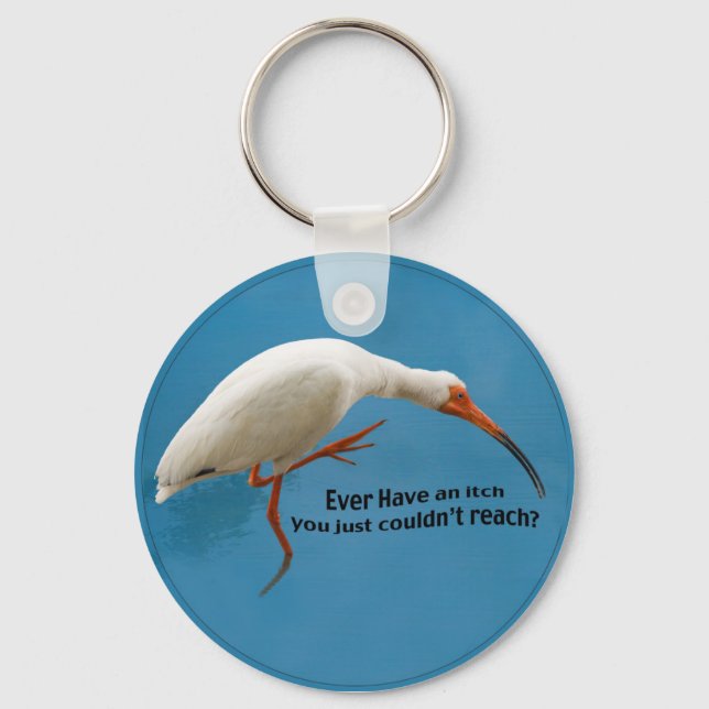 Ibis With an Itch Keychain (Front)