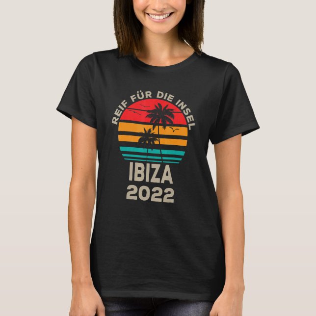 Ibiza 2022 Palm Tree Restart Outfit T-Shirt (Front)
