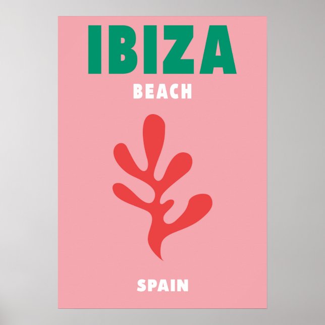 Ibiza beach poster (Front)