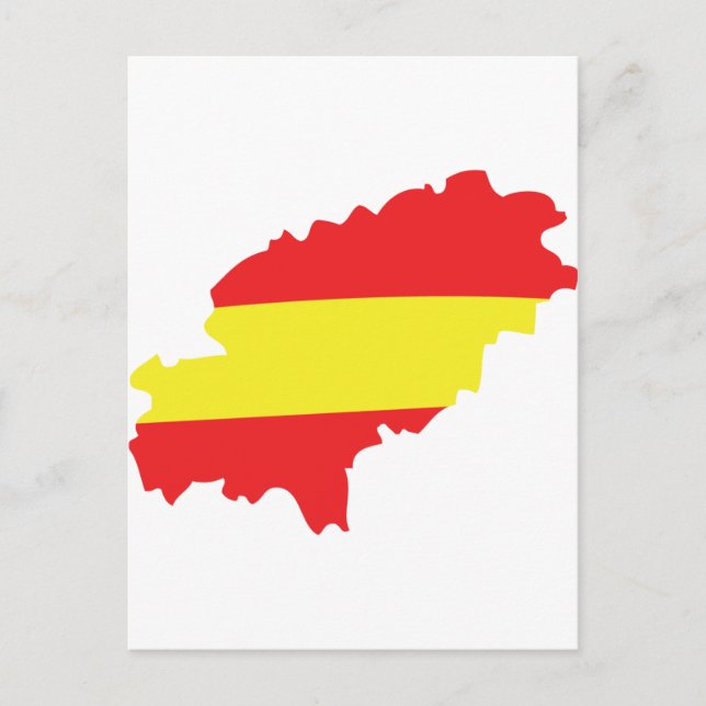 Ibiza contour flag icon postcard (Front)