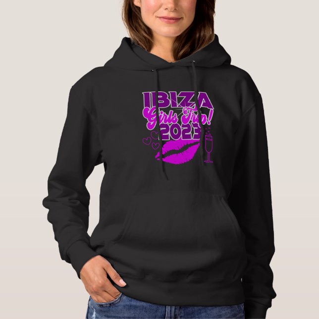 Ibiza Girls Trip 2023 Women Students Hen Party Spa Hoodie (Front)