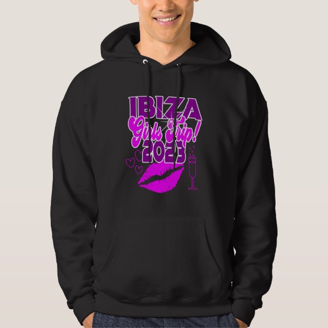 Ibiza Girls Trip 2023 Women Students Hen Party Spa Hoodie (Front)