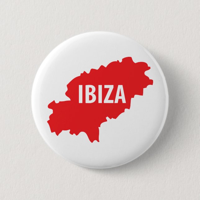 Ibiza icon 6 cm round badge (Front)