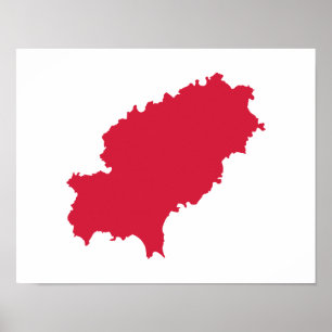 Ibiza map poster