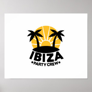 Ibiza Party Crew Poster