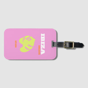 Ibiza, Preppy, Preppy Room, Pink Luggage Tag