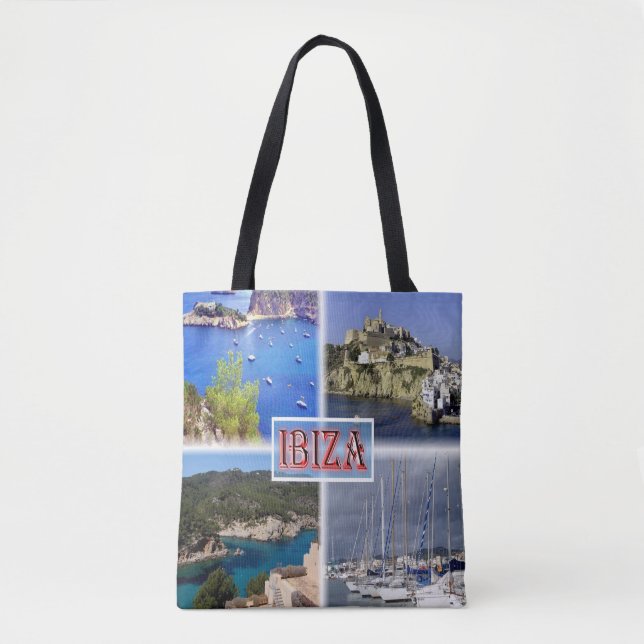 Ibiza ^ San Miquel - Old Town - Santa Eularia - Tote Bag (Front)