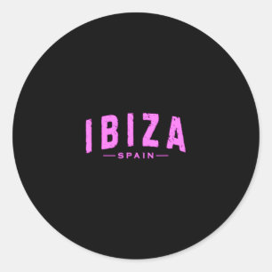 Ibiza Spain Balearic Islands Vacation Summer Beach Classic Round Sticker