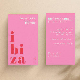 Ibiza Spain company Business Card
