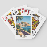 Ibiza Spain Illustration Travel Art Vintage