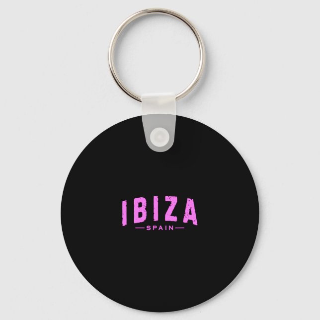 Ibiza Spain Learic Islands Vacation Summer Beach  Key Ring (Front)