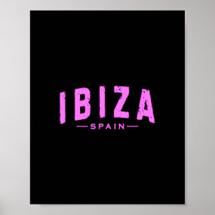 Ibiza Spain Learic Islands Vacation Summer Beach Poster