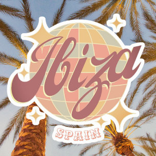 Ibiza Spain Party Disco ball Retro Vintage 